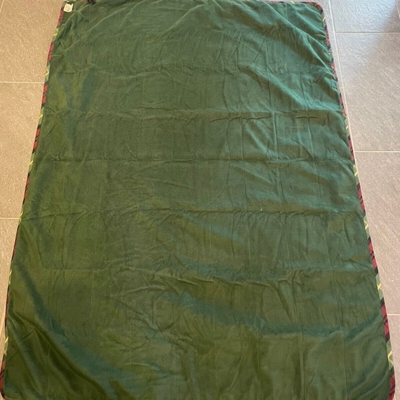 L.L. Bean Plaid Blanket - Red, Green, Yellow - Picture 3 of 6